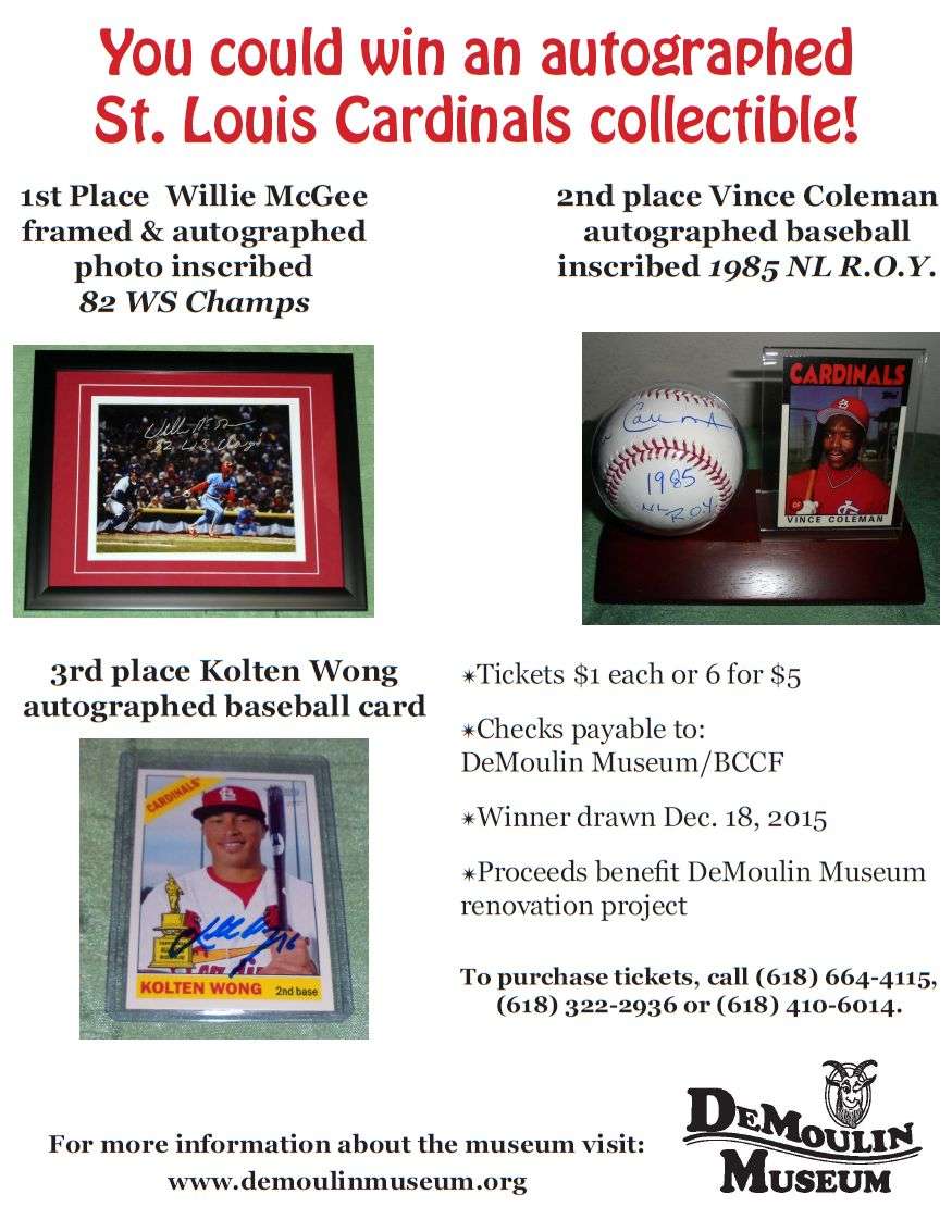 Win an autographed St Louis Cardinals collectible