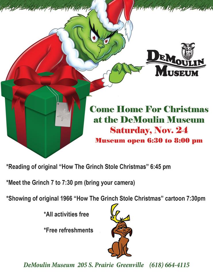 Come Home For Christmas featuring the Grinch Who Stole Christmas