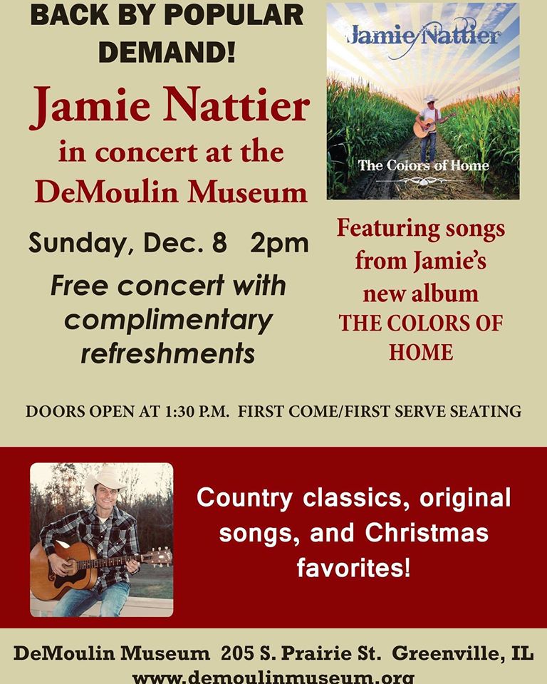 Jamie Nattier returns by popular demand December 8